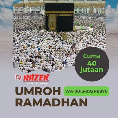 Umroh Ketika Ramadhan Bersama Razek Travel Paket Promo Ngawi
